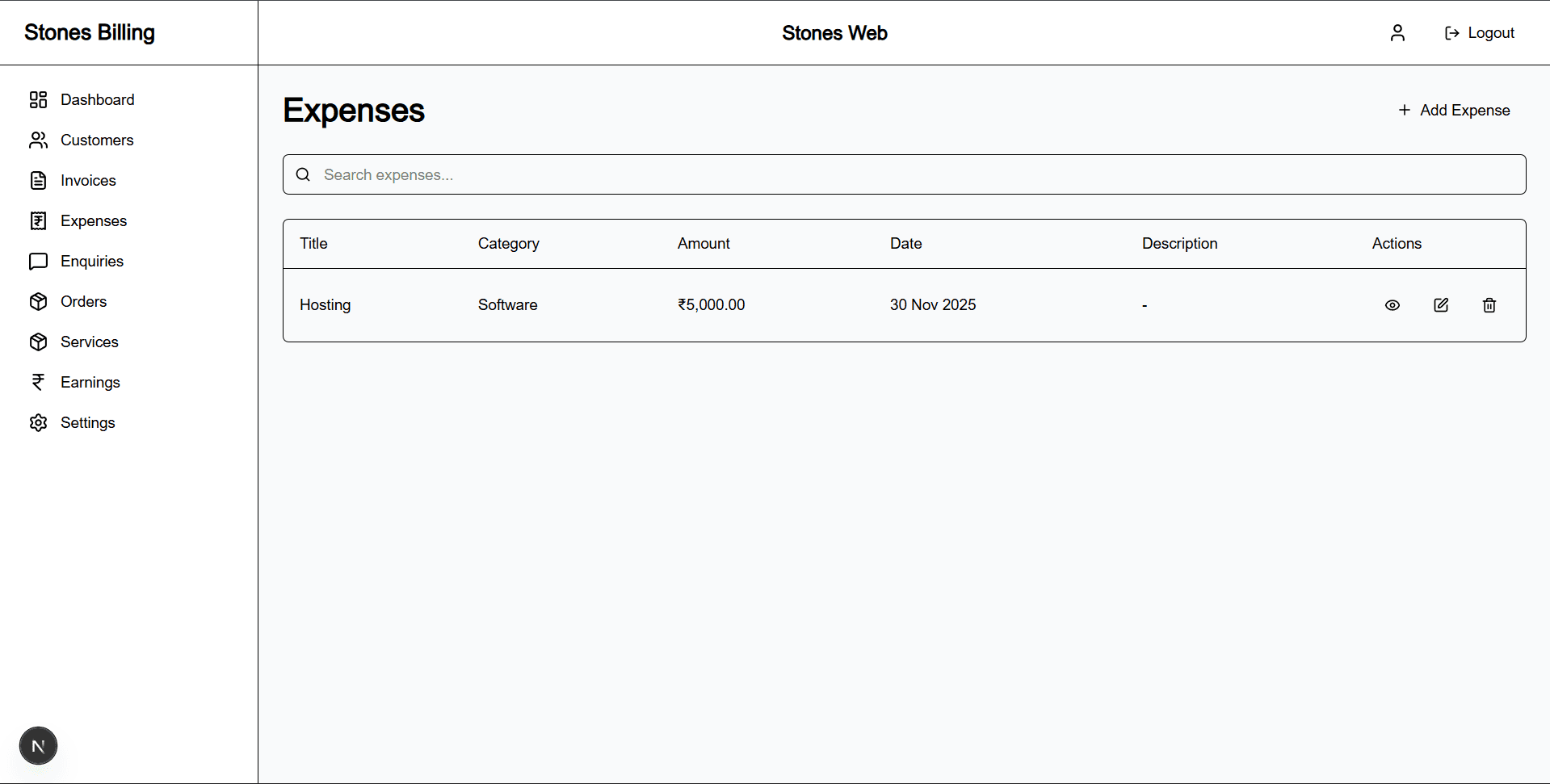 StonesBilling screenshot 3