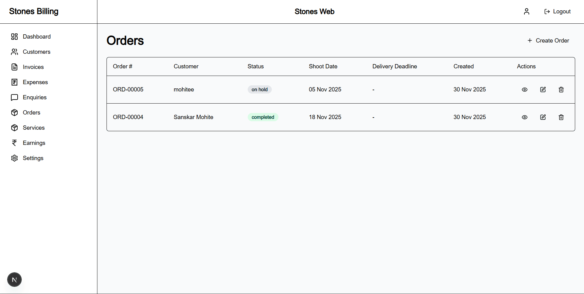 StonesBilling screenshot 5